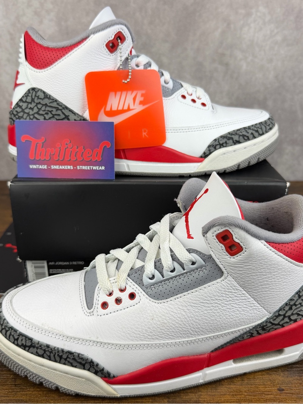 Air Jordan 3 Retro Fire Red 2022 Size 7.5 DN3707-160 Men’s Sneakers OG Rare